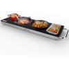 imageNutriChef Portable Electric Food Hot PlateStainless Steel Warming TrayampampDish Warmer with Black Glass TopKeep Food Warm for BuffetsRestaurantsPartiesampampHome Dinners22 x 6Heats up to 203F224 x 67 Inches