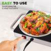 imageNutriChef Portable Electric Food Hot PlateStainless Steel Warming TrayampampDish Warmer with Black Glass TopKeep Food Warm for BuffetsRestaurantsPartiesampampHome Dinners22 x 6Heats up to 203F224 x 67 Inches