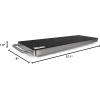 imageNutriChef Stainless Steel Warming Hot Plate  Keep Food Warm w Portable Electric Food Tray Dish Warmer w Black Glass Top For Restaurant Parties Buffet Serving Table or Countertop Use