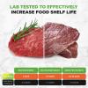 imageNutriChef Vacuum Sealer  Automatic Vacuum Air Sealing System For Food Preservation w Starter Kit  Compact Design  Lab Tested  Dry ampamp Moist Food Modes  Led Indicator Lights Stainless Steel BlackBlackStainless SteelWhite