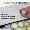 imageNutriChef Vacuum Sealer  Automatic Vacuum Air Sealing System For Food Preservation w Starter Kit  Compact Design  Lab Tested  Dry ampamp Moist Food Modes  Led Indicator Lights Stainless Steel BlackBlackStainless SteelWhite