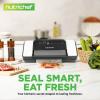 imageNutriChef Vacuum Sealer  Automatic Vacuum Air Sealing System For Food Preservation w Starter Kit  Compact Design  Lab Tested  Dry ampamp Moist Food Modes  Led Indicator Lights Stainless Steel BlackBlack