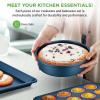 imageNutrichef 20 Piece Professional Home Kitchen Cookware and Bakeware Pots and Pans Set Non Stick Kitchenware CoolTouch Handles Non Toxic Safe for Gas Electric Induction Cooktops Easy CleanNavy