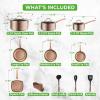 imageNutrichef 20 Piece Professional Home Kitchen Cookware and Bakeware Pots and Pans Set Non Stick Kitchenware CoolTouch Handles Non Toxic Safe for Gas Electric Induction Cooktops Easy CleanMatte Gold