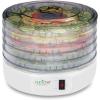 imageNutriChef Electric Countertop Food Dehydrator  MultiTier HighHeat Circulation Professional Food Preserver Fruit Vegetable Dryer Meat or Beef Jerky Maker w 5 Stackable Trays  AZPKFD12White