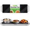 imageNutriChef Portable Electric Food Hot PlateStainless Steel Warming TrayampampDish Warmer with Black Glass TopKeep Food Warm for BuffetsRestaurantsPartiesampampHome Dinners22 x 6Heats up to 203F224 x 67 Inches