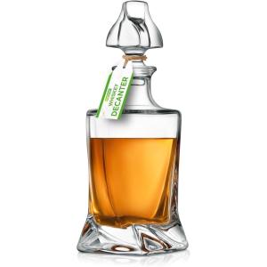 imageNutriChef Glass Whiskey Decanter  850ml Globe Whiskey Carafe Alcohol Decanter Set with Glasses  Liquor Decanter w Stopper ampamp Base For Brandy Wine Cognac Rum Gin Scotch BourbonTwist