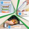 imageNutriChef 10Piece Superior Glass Food Storage Containers Set 5 Containers  5 Locking LidsStackable Mealprep Design BPAfree Airtight Clear Locking lids with Vent Lids ampamp Air Hole NCCLX5Blue