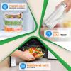 imageNutriChef 10Piece Superior Glass Food Storage Containers Set 5 Containers  5 Locking LidsStackable Mealprep Design BPAfree Airtight Clear Locking lids with Vent Lids ampamp Air Hole NCCLX5Gray