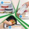 imageNutriChef 10Piece Superior Glass Food Storage Containers Set 5 Containers  5 Locking LidsStackable Mealprep Design BPAfree Airtight Clear Locking lids with Vent Lids ampamp Air Hole NCCLX5Flat