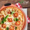 imageNutriChef 13Inch Nonstick Pizza Tray  Round Carbon Steel NonStick Pizza Baking Pan with Perforated Holes Premium Bakeware Pizza Screen with Silicone Grip Handles Dishwasher Safe  NCBPIZ1Copper
