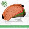 imageNutriChef 13Inch Nonstick Pizza Tray  Round Carbon Steel NonStick Pizza Baking Pan with Perforated Holes Premium Bakeware Pizza Screen with Silicone Grip Handles Dishwasher Safe  NCBPIZ1Copper