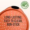 imageNutriChef 13Inch Nonstick Pizza Tray  Round Carbon Steel NonStick Pizza Baking Pan with Perforated Holes Premium Bakeware Pizza Screen with Silicone Grip Handles Dishwasher Safe  NCBPIZ1Copper