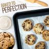 imageNutriChef 2Piece Black NonStick Cookie Sheet Baking Tray Set  Versatile ampamp Durable Carbon Steel Bakeware Sets Stackable ampamp EasyClean NC2TRBLBlue Diamond