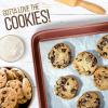 imageNutriChef 2Piece Black NonStick Cookie Sheet Baking Tray Set  Versatile ampamp Durable Carbon Steel Bakeware Sets Stackable ampamp EasyClean NC2TRBLRose Gold