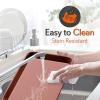 imageNutriChef 2Piece Black NonStick Cookie Sheet Baking Tray Set  Versatile ampamp Durable Carbon Steel Bakeware Sets Stackable ampamp EasyClean NC2TRBLRose Gold