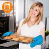 imageNutriChef 8Piece Stackable Nonstick Bakeware Set  Premium Steel Baking Tray Set  Includes Round Cake Pan 6Cup Muffin Pans WideSquare Brownie ampamp Loaf Pans Cookie Sheet ampamp Roaster Pan BlackGray