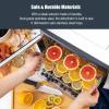 imageNutriChef Electric Countertop Food Dehydrator Machine  600Watt Premium MultiTier Meat Beef Jerky Maker FruitVegetable Dryer w 6 Stainless Steel Trays Digital Timer Temperature Control