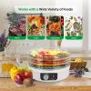 imageNutriChef Food Dehydrator Machine  Dehydrate Beef Jerky Meats Mushrooms Fruits ampamp Vegetables  Great For At Home Use  Uses HighHeat Circulation for Even Dehydration  5 Easy to Clean TraysMilky