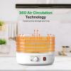 imageNutriChef Food Dehydrator Machine  Dehydrate Beef Jerky Meats Mushrooms Fruits ampamp Vegetables  Great For At Home Use  Uses HighHeat Circulation for Even Dehydration  5 Easy to Clean TraysWhite