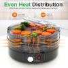 imageNutriChef Food Dehydrator Machine  Dehydrate Beef Jerky Meats Mushrooms Fruits ampamp Vegetables  Great For At Home Use  Uses HighHeat Circulation for Even Dehydration  5 Easy to Clean TraysBlack