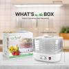 imageNutriChef Food Dehydrator Machine  Dehydrate Beef Jerky Meats Mushrooms Fruits ampamp Vegetables  Great For At Home Use  Uses HighHeat Circulation for Even Dehydration  5 Easy to Clean TraysWhite