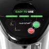 imageNutriChef Hot Water Urn Pot  Insulated Stainless Steel Manual ampamp Auto Dispense Safety Lock Shutoff 338 QT Auto Shut Off53 Quarts