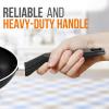 imageNutriChef Kitchen Cooking Utensils Set  Includes Soup Ladle Pasta Fork and Spatula Works with Model NCCWA13Black