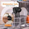 imageNutriChef Kitchen Cooking Utensils Set  Includes Soup Ladle Pasta Fork and Spatula Works with Model NCCWA13Black