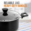 imageNutriChef Kitchen Cooking Utensils Set  Includes Soup Ladle Pasta Fork and Spatula Works with Model NCCWA13Black