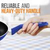 imageNutriChef Kitchen Cooking Utensils Set  Includes Soup Ladle Pasta Fork and Spatula Works with Model NCCWA13Blue