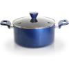 imageNutriChef Kitchen Cooking Utensils Set  Includes Soup Ladle Pasta Fork and Spatula Works with Model NCCWA13Blue