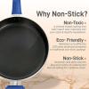 imageNutriChef Kitchen Cooking Utensils Set  Includes Soup Ladle Pasta Fork and Spatula Works with Model NCCWA13Blue