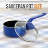 imageNutriChef Kitchen Cooking Utensils Set  Includes Soup Ladle Pasta Fork and Spatula Works with Model NCCWA13Blue