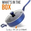 imageNutriChef Kitchen Cooking Utensils Set  Includes Soup Ladle Pasta Fork and Spatula Works with Model NCCWA13Blue
