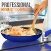 imageNutriChef Kitchen Cooking Utensils Set  Includes Soup Ladle Pasta Fork and Spatula Works with Model NCCWA13Blue
