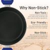 imageNutriChef Kitchen Cooking Utensils Set  Includes Soup Ladle Pasta Fork and Spatula Works with Model NCCWA13Blue