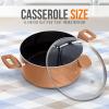imageNutriChef Kitchen Cooking Utensils Set  Includes Soup Ladle Pasta Fork and Spatula Works with Model NCCWA13Brown