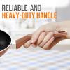 imageNutriChef Kitchen Cooking Utensils Set  Includes Soup Ladle Pasta Fork and Spatula Works with Model NCCWA13Brown