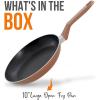 imageNutriChef Kitchen Cooking Utensils Set  Includes Soup Ladle Pasta Fork and Spatula Works with Model NCCWA13Brown