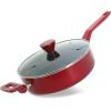 imageNutriChef Kitchen Cooking Utensils Set  Includes Soup Ladle Pasta Fork and Spatula Works with Model NCCWA13Red