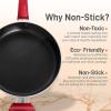 imageNutriChef Kitchen Cooking Utensils Set  Includes Soup Ladle Pasta Fork and Spatula Works with Model NCCWA13Red