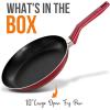 imageNutriChef Kitchen Cooking Utensils Set  Includes Soup Ladle Pasta Fork and Spatula Works with Model NCCWA13Red