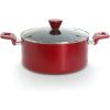 imageNutriChef Kitchen Cooking Utensils Set  Includes Soup Ladle Pasta Fork and Spatula Works with Model NCCWA13Red