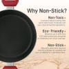 imageNutriChef Kitchen Cooking Utensils Set  Includes Soup Ladle Pasta Fork and Spatula Works with Model NCCWA13Red