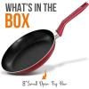 imageNutriChef Kitchen Cooking Utensils Set  Includes Soup Ladle Pasta Fork and Spatula Works with Model NCCWA13Red