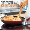 imageNutriChef Kitchen Cooking Utensils Set  Includes Soup Ladle Pasta Fork and Spatula Works with Model NCCWA13Red