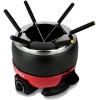 imageNutriChef PKFNMK23 Countertop Set Cooker Chocolate Maker Cheese Electric 64oz Fondue Melting Pot Warmer  Includes 6 Forks Black