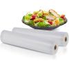 imageNutriChef Vacuum Sealer Bags 8x50 Rolls 2 pack for Food Saver Seal a Meal NutriChef Weston Commercial Grade BPA Free Heavy Duty Great for vac storage Meal Prep or Sous Vide11x50