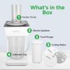 imageNutrichef Electric Food Chopper  Zoodle Maker  3in1 Vegetable Processor Fruit Cutter Spiral Shredder Machine Veggie Spaghetti ampamp Noodle maker  Includes Food Plunger ampamp 12L Bowl
